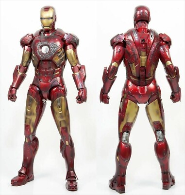 Movie Masterpiece Avengers IRON MAN MARK VII BATTLE DAMAGED 1/6