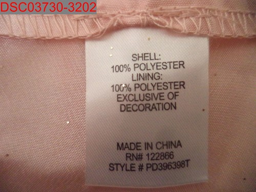Lilt Plus Girls' Blush Gold Glitter Floral Dress, Size 20.5 Plus 883914627057 - Picture 8 of 10