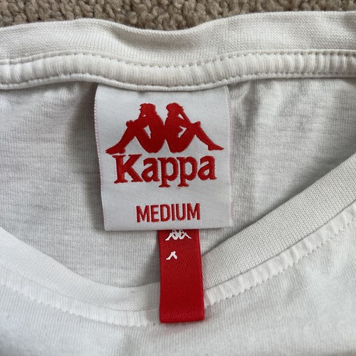 Kappa Shirt Mens Medium Spell Out Logo CrewNeck Australia Streetwear Omini - Picture 3 of 7
