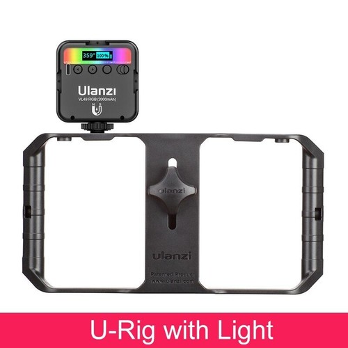 Mini LED Camera Light 2000mAh RGB Rechargeable Panel Photo Vlogger - Picture 20 of 21