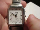 VINTAGE TIMEX INDIGLO TANK WATCH FITS UP TO 7 1/2" WRIST -  TUB BBA-45