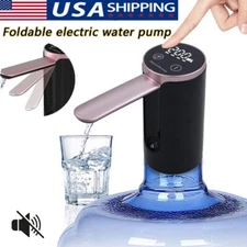 Folding Water Bottle Pump Dispenser 3 Gear LCD Real Time Digital Display