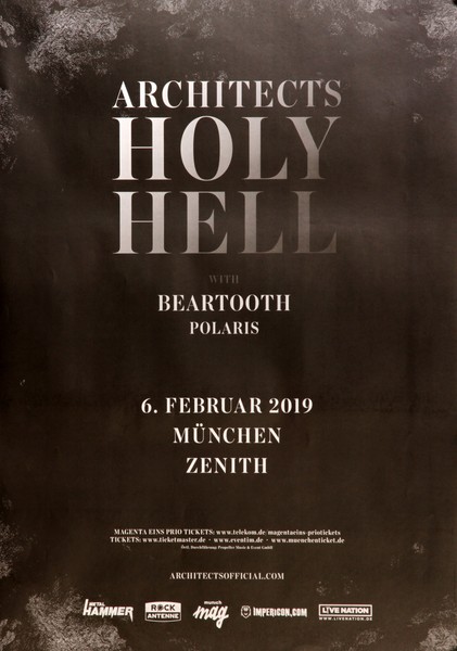 Architects - Holy Hell, MüNchen 2019 | Konzertplakat | Poster-image