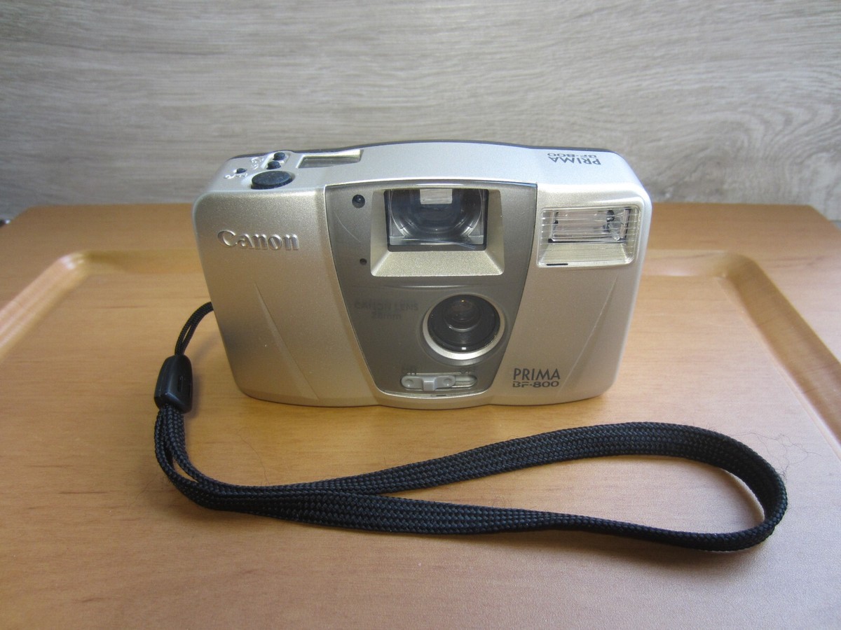 Canon Prima BF-800 35mm Film Camera Automatic Point & Shoot Silver