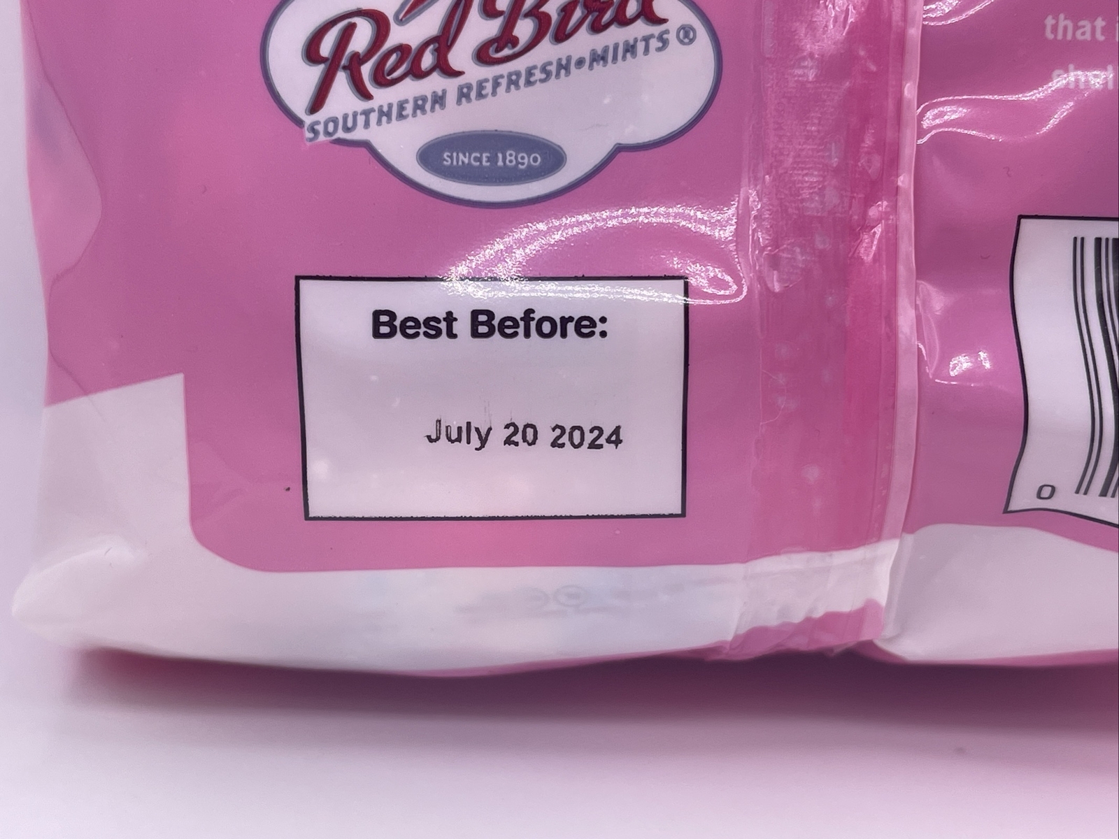 10oz Red Bird Cotton Candy Puffs Southern Refresh Mints Expiration 07