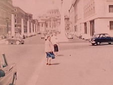 8mm Film 1961 Rome Sights 1960s Home Movie Italy St Peter's Constantine Cars