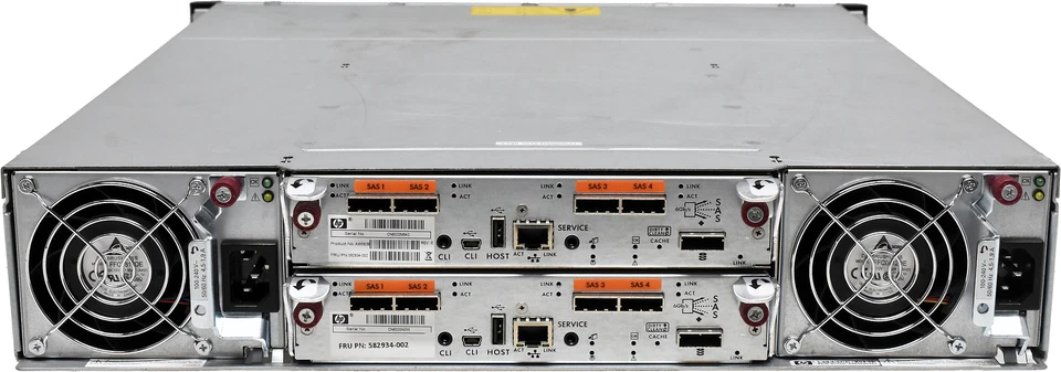 HP StorageWorks P2000 AW594B 2x Controller AW592B 24x SFF Bay 2x PSU no HDDs - Bild 2 von 4