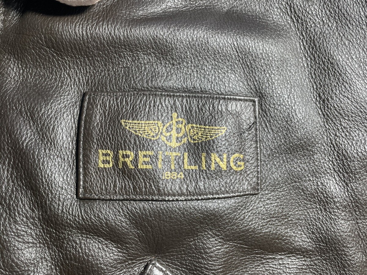 Breitling Alpha Industries Leather Bomber Jacket M | eBay Breitling Alpha Industries Leather Bomber Jacket M | eBay