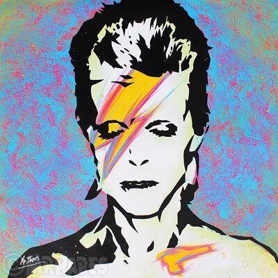 David Bowie: Aladdin Sane - Original Pop Art Painting By Babes Kopp