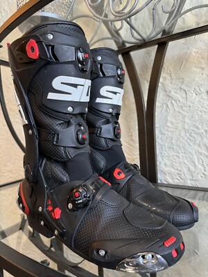 SIDI REX Perf-Pro Level Motorcycle Road Race Track Day Boots Eur 43/USA 9.4