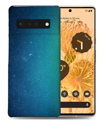CASE COVER FOR GOOGLE PIXEL|COOL TEAL GREEN STAR SPACE GALAXY