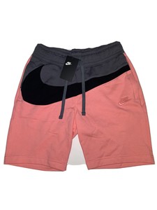 pink nike sweatshorts