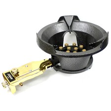 Large Cast iron LP Burner 13 Jet Nozzles Propane Gas Outdoor Wok Cooking Stove