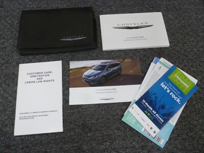 2018 Chrysler Pacifica Owner Operator Manual Set L LX Touring Plus
