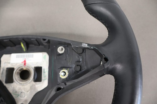 Tesla Model X 2016-2020 cuero fondo plano OEM volante térmico (negro) - Imagen 7 de 21