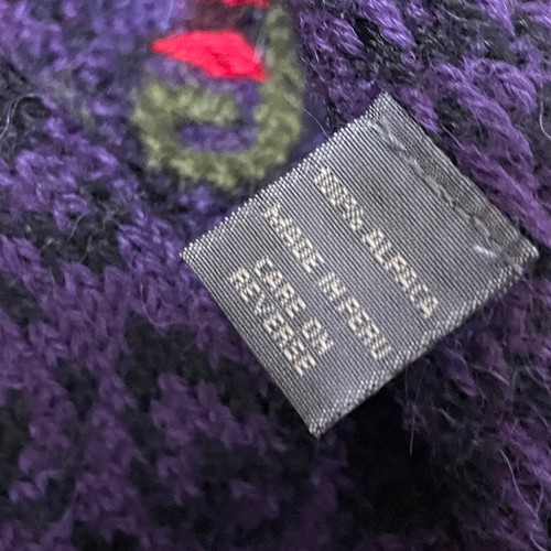 Cárdigan clásico tejido de alpaca talla M 100% alpaca hecho en Perú multicolor - Imagen 12 de 13