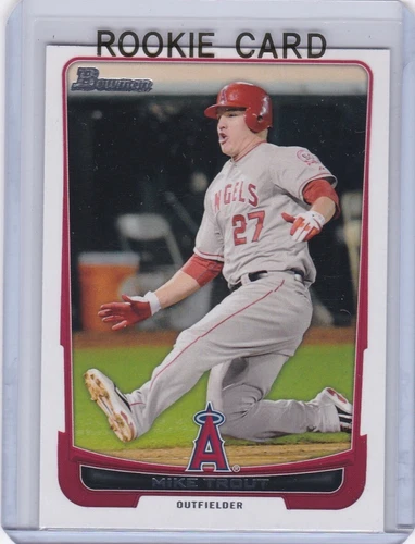 MIKE TROUT ROOKIE CARD Los Angeles Angels Baseball BOWMAN RC!