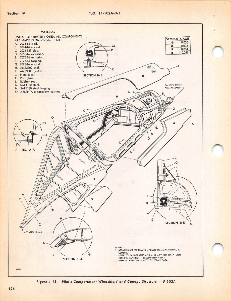 F-102A and TF-102A Structural Repair Handbook Flight Manual (CD