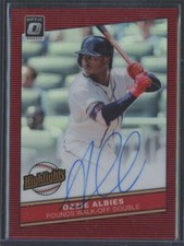 2020 Donruss Optic Highlights Signatures Ozzie Albies Auto 49/50 Atlanta Braves