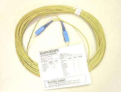 Corning Fiber Optic Cable, SCUPC to SCUPC, 40', 585801R21SW040F, (Quantity 1)