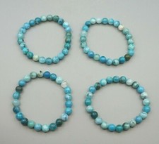 HEMIMORPHIT Armband ca. 19 - 19,5 cm Stretcharmband ca 8 mm Perlen Edelstein