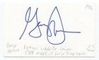 Gerry Spence Signed 3x5 Index Card Autographed Signature Attorney Lawyer