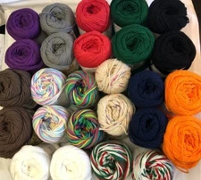 Lot of 2- COTTON YARN Peaches & Creme or Sugar 'n Cream-30+ COLORS AVAILABLE