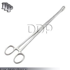 Sponge Forceps Straight 10" Body Piercing Kits Supplies Instruments