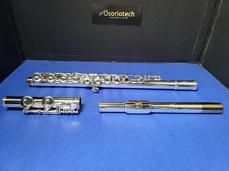 Flauta Communhardt plateada 2SP con estuche - ¡Revisada y limpiada por ultrasonidos!! Foto 3 de 4