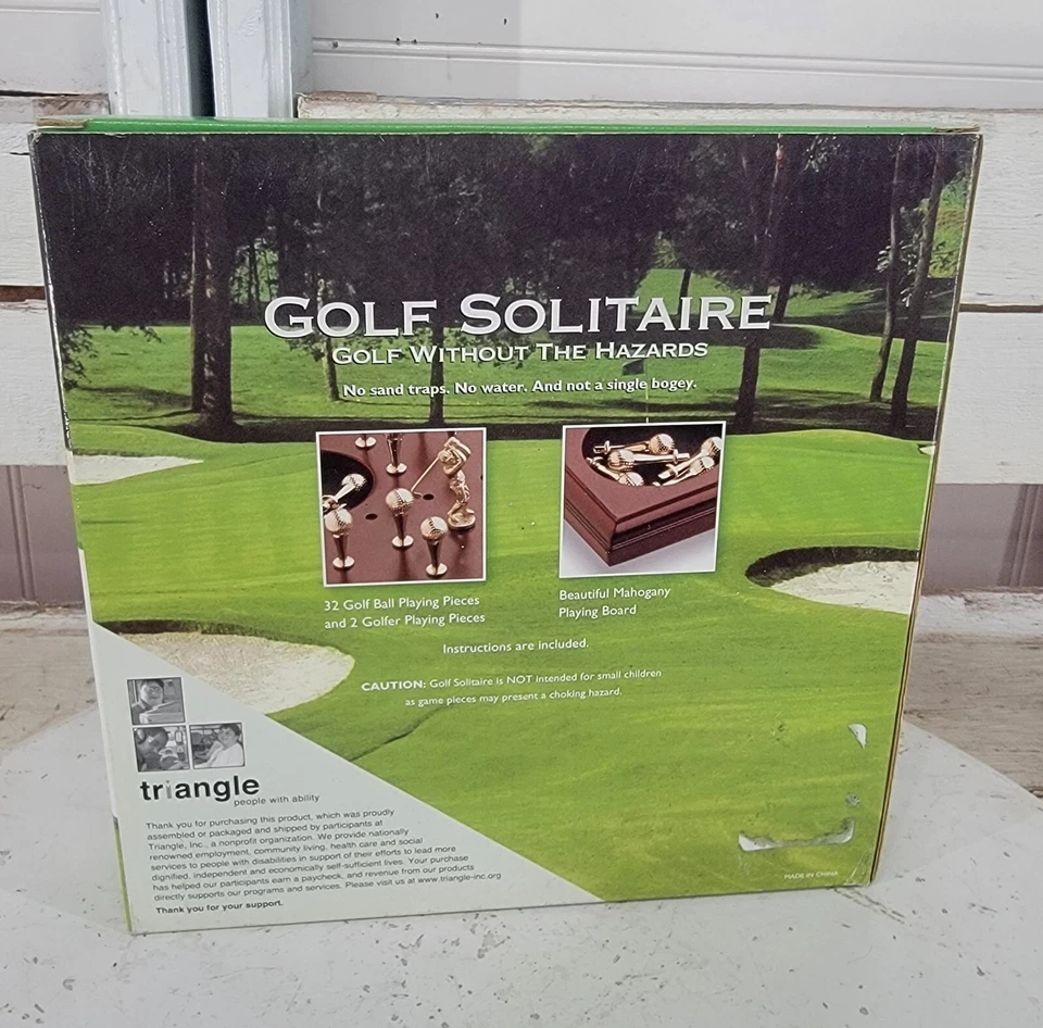 Golf Solitaire Golf Without Hazards Golf Board Game By Triangle Complete N - Image 2 of 4