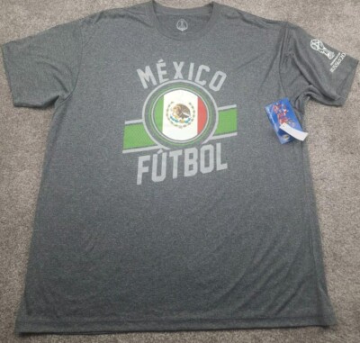 Mexico Futbol T Shirt Mens 2XL Grey FIFA World Cup 2018 New With Tags