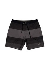Quiksilver Boardshorts Swim Trunk Dry Flight Black Men  s SZ 34x8 Good Condition