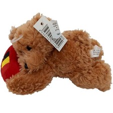 Belgium Teddy Bear Plush Heart Souvenir Vintage Collectible Stuffed Animal