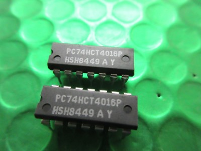 PC74HCT4016P (5 CHIPS PRO VERKAUF) ORIGINAL PHILIPS CHIPS 74HCT4016 DIP14 UKSTOCK