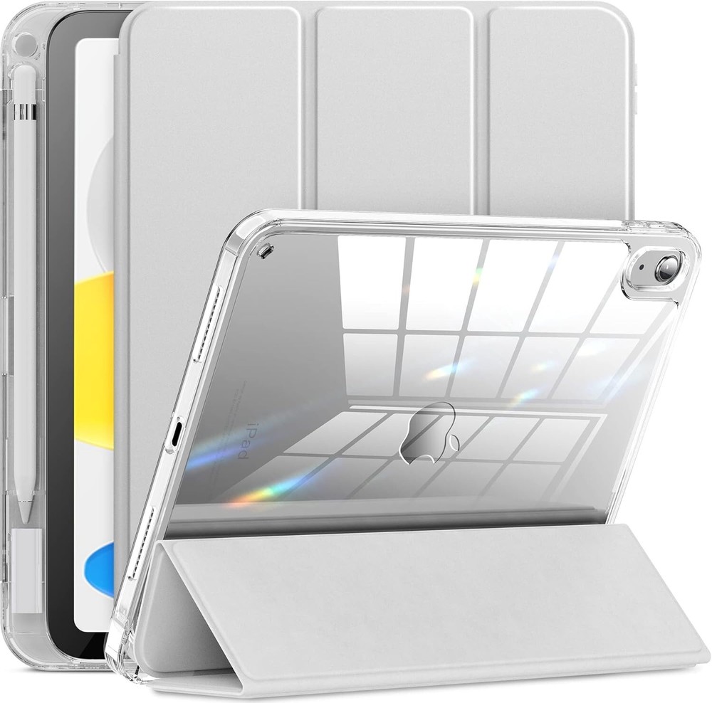 Case Fit iPad 10.9 2022 Transparent Back iPad 10 Gen Silver 10th Generation
