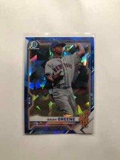 2021 Bowman Chrome Sapphire Isaiah Greene BCP-62 New York Mets Prospect SP