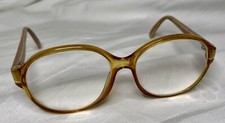Vintage Terri Brogan Plastic Eyeglass Frames Brown 8658-81 50-13 Made in Austria