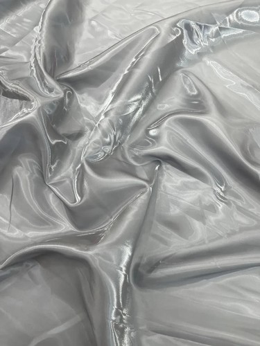 Liquid Crystal Silk satin By Yard, Liquid Bridal Satin Shine Ultra Glossy - Picture 16 of 137