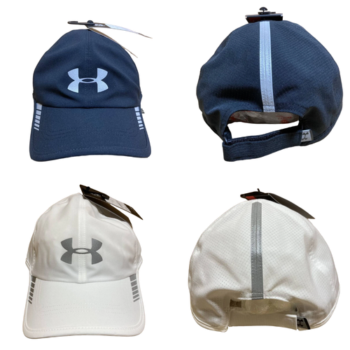 Under Armor Hat UA Running Cap Men ONESIZE 22.4-23.6 in Polyester black White - Afbeelding 1 van 31