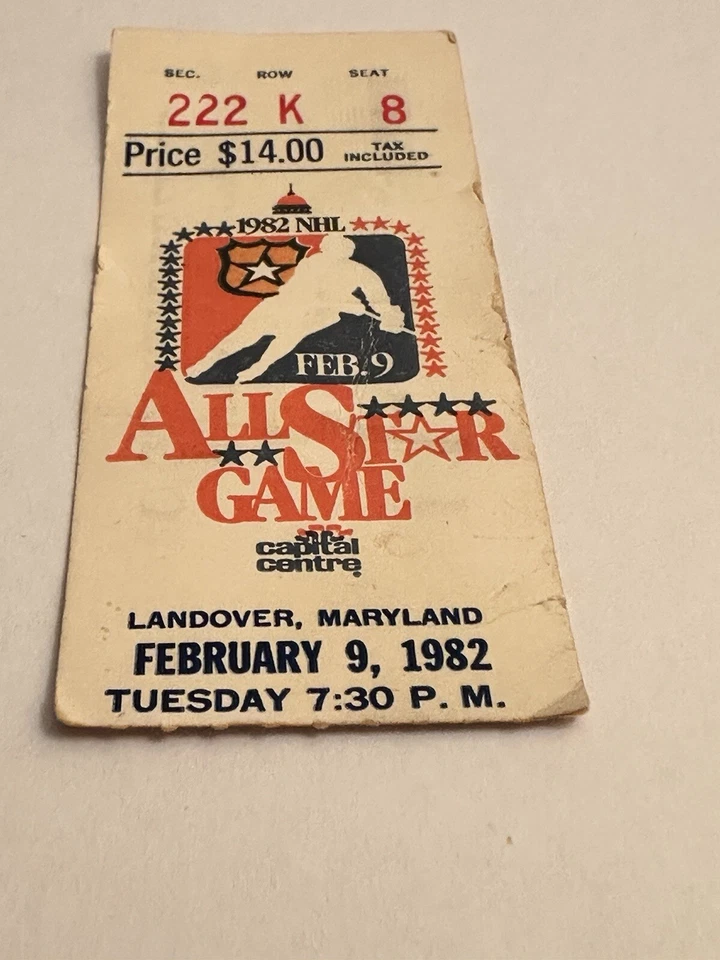 FEB 9 1982 NHL HOCKEY ALL STAR GAME TICKET WAYNE GRETZKY 1ST EVER ALL STAR GOAL - Image 3 of 3