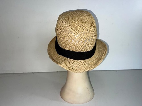 H&M Women Brown Visor Wide Brim Beach Holiday Summer Sun Hat ( L/58) OLS-HT012 - Picture 3 of 5