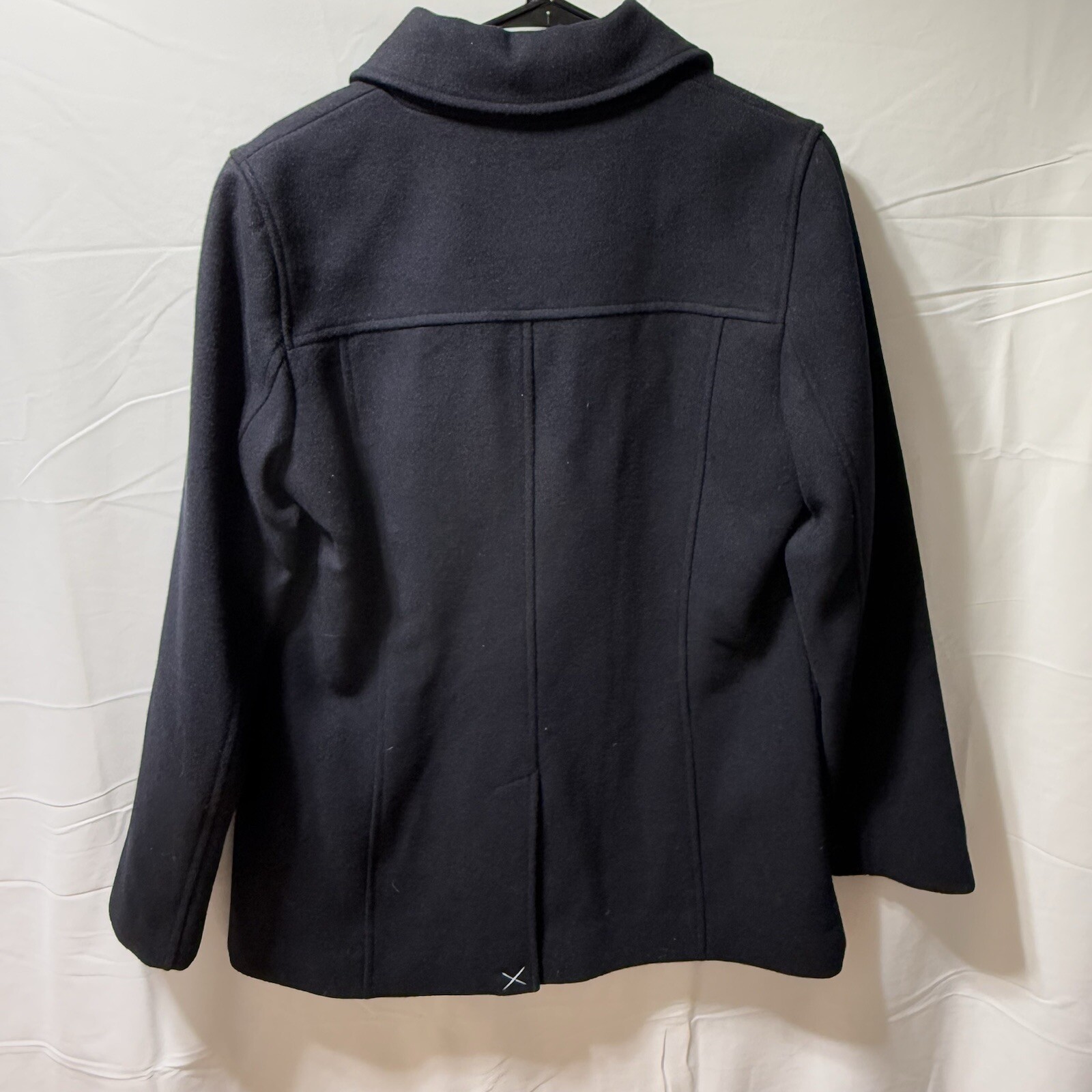 Pendleton Black Wool Blend Double Breasted Peacoa… - image 6