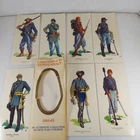Uniforms Of The Confederacy 1861 - 65 Pamphlet 7 Cards Missing Drummer Card
