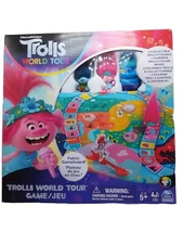Trolls World Tour Board Game 4 Collectible Figures By Spin Master