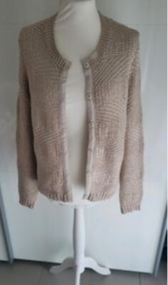 BRAX Fancy Knit Strickjacke Cardigan beige 44