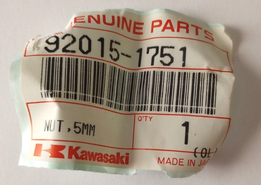 Kawasaki ZX1000 Nut 5MM NOS 92015-1751 (L-3996) | eBay
