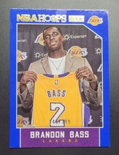 2015-16 Hoops Blue Los Angeles Lakers Basketball Card #17 Brandon Bass /399