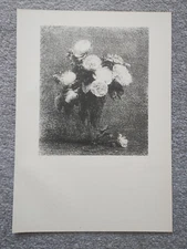 H. Fantis-Latour: Roses - Antique Print - 1915