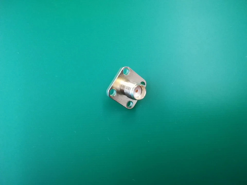 SMA Einbaubuchse 4-Loch Flansch Flanschmontage Buchse female Gehäusemontage HF - Bild 3 von 4