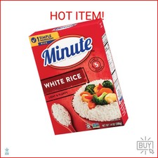 Minute White Rice, Instant White Rice for Quick Dinner Meals, 14-Ounce Box